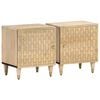 vidaXL Nachttische 2 Stk. 40x33x46 cm Massivholz Mango