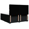 vidaXL Boxspringbett mit Matratze Schwarz 180x200 cm Stoff