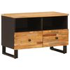 vidaXL TV-Schr&auml;nk mit Speicher Braun 70 x 33 x 46 cm Massivholz Mango