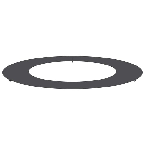 vidaXL geeignet f&uuml;r flachen Baumring Schwarz &Oslash;50 / 80 cm Stahl