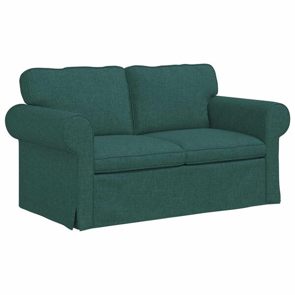 vidaXL Sofa Dunkelgr&uuml;n Gesamtabmessungen: 155 x 82 x 80 cm (B x T x H)