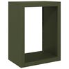 vidaXL Brennholzregal Gr&uuml;n 60x40x80 cm Stahl