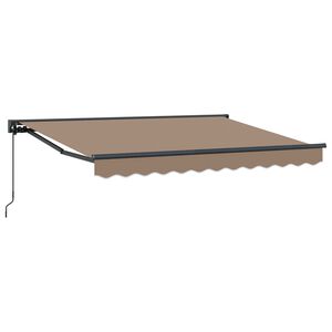 vidaXL Manuelle Markise 3,5 x 2 m Taupe 100% Polyester