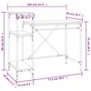 vidaXL Schreibtisch mit Regal Schwarz 105x50x90cm Holzwerkstoff Eisen