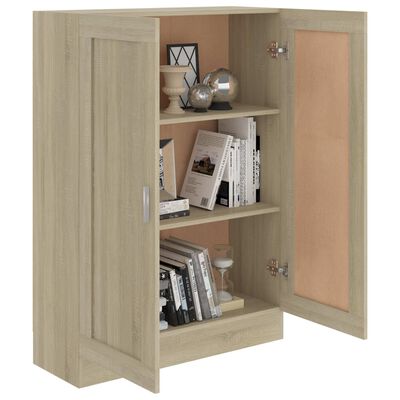 vidaXL Bücherschrank Sonoma-Eiche 82,5x30,5x115 cm Holzwerkstoff