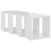vidaXL W&uuml;rfelregale 4 Stk. Hochglanz-Wei&szlig; 26x15x26 cm