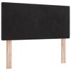 vidaXL Kopfteil Schwarz 90 cm Samt