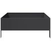 vidaXL Hochbeet Schwarz 100x100x25 cm Stahl