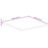 vidaXL Tischplatte 80x80x2,5 cm Quadratisch Massivholz Akazie