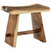 vidaXL Duschhocker Natur 50 x 30 x 44 cm Massives Suarholz