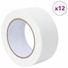 vidaXL Malerklebeb&auml;nder 12 pcs Wei&szlig; 50mm x 50m Papier