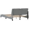 vidaXL Bettgestell mit LED ohne Matratze Hellgrau 140x190 cm Stoff