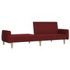 vidaXL Schlafsofa 2-Sitzer Weinrot Stoff