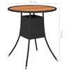 vidaXL 9-tlg. Garten-Sofagarnitur mit Auflagen Poly Rattan Schwarz
