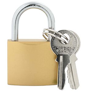 vidaXL U Schloss mit Schl&uuml;sseln 6 pcs Messing Eisen