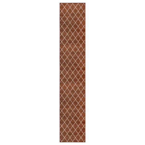 vidaXL Teppichl&auml;ufer Dunkelbraun 80x600 cm