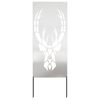 vidaXL Garten Sichtschutz-Leinwand Silber 50 x 140 cm Edelstahl