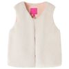 Kinderweste Kunstpelz Beige 92