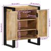 vidaXL Schuhschrank mit Regal Braun 56 x 35 x 70 cm Massivholz Mango