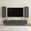 vidaXL TV-Schrank Grau 30,5x30x90 cm Holzwerkstoff