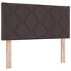 vidaXL Boxspringbett mit Matratze Dunkelbraun 200 x 100 cm Polyester