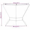 vidaXL Feuerstelle Braun 50 x 50 x 40 cm Wetterfeststahl