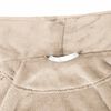 vidaXL Bademantel ohne Kapuze Beige L Flanell