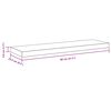 vidaXL Schweberegal Wei&szlig; 80x23,5x3,8 cm MDF