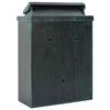 vidaXL Wandmontierter Briefkasten Gr&uuml;n 29 x 13 x 41 cm Gussaluminium