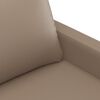 vidaXL 3-Sitzer-Sofa Cappuccino-Braun 180 cm Kunstleder