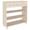 vidaXL Konsolentisch HAMAR Honigbraun 90x35x90 cm Massivholz Kiefer