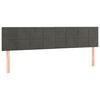vidaXL Bettgestell ohne Matratze Dunkelgrau 120x190 cm Samt