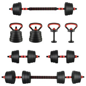 vidaXL 4-in-1 Kurzhantel, Langhantel und Kettlebell Set 20 kg