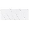 vidaXL Wandregal 4 pcs Wei&szlig; Marmor 50 x 23 x 4 cm Holzwerkstoff