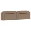 vidaXL Bettgestell "Viana" ohne Matratze Cappuccino-Braun 200x200 cm Kunstleder