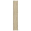 vidaXL B&uuml;cherschrank Sonoma-Eiche 82,5x30,5x185,5 cm Holzwerkstoff