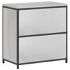 vidaXL K&uuml;chenaufbewahrung mit Regal Silber 60 x 50 x 92 cm Stahl