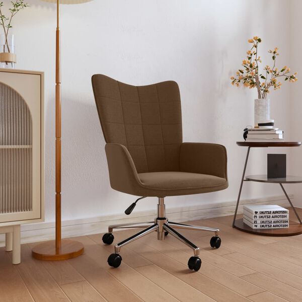 vidaXL Relaxsessel Stoff Braun