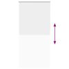vidaXL Verdunkelungsrollo Wei&szlig; 110x210 cm Stoffbreite 105,7 cm