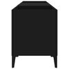 vidaXL Plattenschrank Schwarz 121x38x48 cm Holzwerkstoff