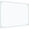 vidaXL K&uuml;chenr&uuml;ckwand Transparent 80x60 cm Hartglas