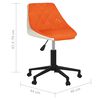 vidaXL B&uuml;rostuhl Drehbar Orange und Wei&szlig; Kunstleder