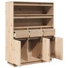 vidaXL Highboard 89x34x116,5 cm Massivholz Kiefer