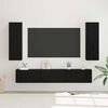 vidaXL TV-Schrankset 5 pcs Schwarz Eichen-Optik Holzwerkstoff