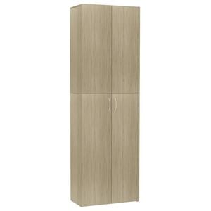 vidaXL B&uuml;roschrank Sonoma-Eiche 60x32x190 cm Holzwerkstoff