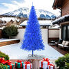 vidaXL K&uuml;nstlicher Weihnachtsbaum mit St&auml;nder Blau 240 cm PVC