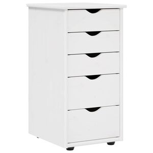 vidaXL Schrank 34 x 39 x 61,5 cm Massivholz Kiefer Wei&szlig;