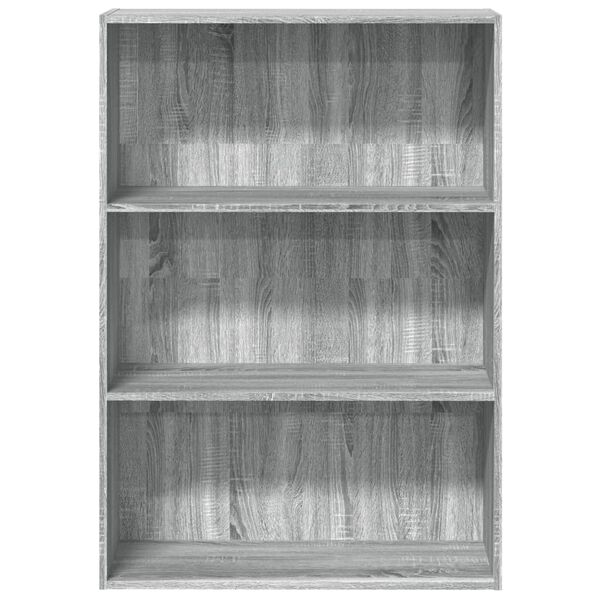 vidaXL B&uuml;cherregal Grau Sonoma 80x30x114 cm Holzwerkstoff
