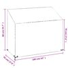 vidaXL Abdeckung f&uuml;r Gartenbank 8 &Ouml;sen 160x70x70/88 cm Polyethylen