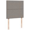 vidaXL Boxspringbett mit Matratze Taupe 90x190 cm Stoff